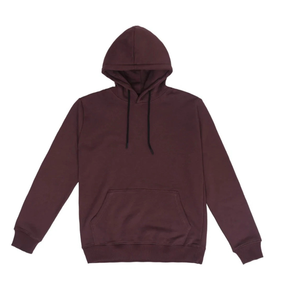 Sweat-shirt à capuche bordeaux pour homme, coupe classique, en coton French Terry, pull décontracté avec poche avant, idéal pour l'automne - Product Image 1