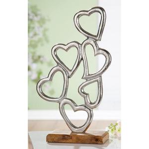 Objeto Decorativo de Metal con Forma de Árbol de Navidad y Base de Madera, Decoración Moderna para Mesa, Adorno Navideño Fácil de Transportar - Product Image 4
