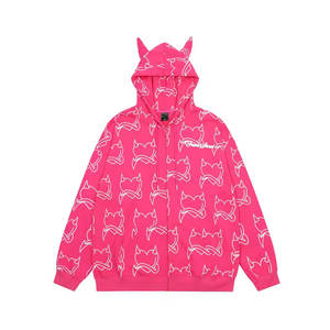 Sudadera con Capucha Bordada Vintage Personalizable para Hombre, Poliéster/Algodón, Corte Regular, Forro Polar de Alta Calidad, Transpirable, Diseño con Pedrería, Otoño - Product Image 3