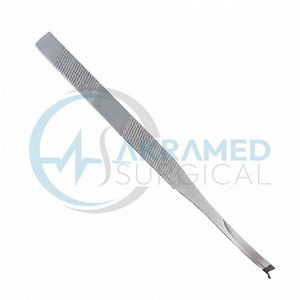 Osteotome nasal latéral droit en acier inoxydable argenté, instrument de rhinoplastie pour chirurgie plastique, certifié CE - Product Image 2