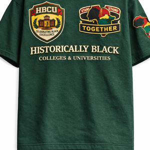 เสื้อยืด HBCU คุณภาพพรีเมียม ผลิตจากผ้าฝ้ายเกรดสูง ออกแบบด้วยลายพิมพ์โดดเด่นสะดุดตาเพื่อสไตล์สตรีทแวร์ - Product Image 3