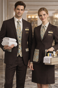 Chaquetas de Chef Profesionales Unisex Vesbhusha, 100% Poliéster, Estampado Digital, Manga Larga, Corte Regular, para Uso en Restaurantes y Bares - Product Image 4