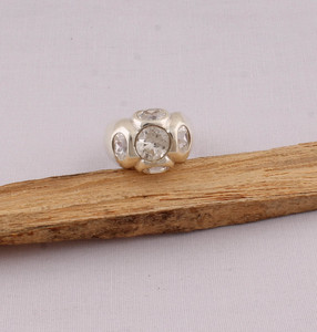 Vintage Crystal <b>Ring</b> 925 Sterling <b>Silver</b> Jewelry Sparkling Clear Gemstone <b>Ring</b> Antique Style <b>Statement</b> <b>Ring</b> for Women Victorian - Product Image 1