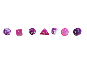 High quality stone dice crystal Pink agate natural crystal reiki healing gemstones <b>Engraved</b> custom dice set Vikings crystal - Product Image 4