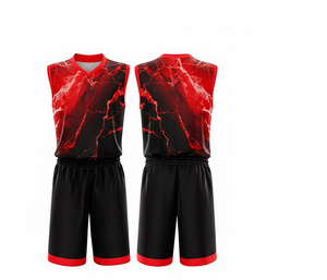 Conjunto de Uniforme de Baloncesto Sublimado, Proveedor de Uniformes de Equipo con Logotipo Personalizado, Jersey y Pantalones Cortos de Poliéster Transpirable para Hombre y Mujer - Product Image 1