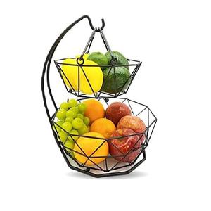 Panier de rangement de comptoir de cuisine en fil de fer, étagère à fruits et légumes à plusieurs niveaux, durable, taille et forme personnalisables, très tendance - Product Image 2