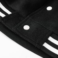 Veste universitaire pour homme avec patchs en chenille personnalisés, logo frontal, design hiver respirant et écologique, fermeture à boutons recouverts