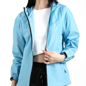 Water Resistant Outdoor Running Hiking Travel <b>Women</b> <b>Jacket</b> Ladies <b>Lightweight</b> Packable Windbreaker <b>Jackets</b> For Hiking - Product Image 2