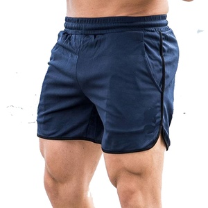 <b>Men</b> High Waist Sport Shorts With Pockets Quick Dry Knitted Fitness <b>Running</b> Workout Short <b>Pants</b> Solid Black - Product Image 3
