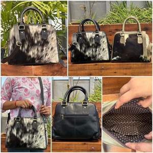 Multifunctional Fashionable Cowhide Leather <b>Tote</b> <b>Bag</b> Concealed Carry Large Handbag Genuine Leather Shoulder Purse for Women's - Product Image 3