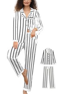 Women's Casual <b>Satin</b> <b>Pajamas</b> Set 2Pcs Silk <b>Pajama</b> <b>Shorts</b> Sets XS-3XL Silky Elastic Waist Sleepwear Lounge Wear - Product Image 3