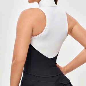 Haut court de sport pour femme de haute qualité, col rond doux, manches longues, coupe ajustée, compression, sexy, pour la gym - Product Image 5