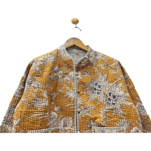 Chaqueta acolchada de estilo Vintage de algodón hecha a mano india, prendas de vestir para mujer, chaqueta bohemia y cómoda, regalo para ella - Product Image 4