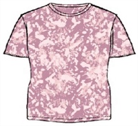 T-shirt d'Été Femme en Gros, Modèle Basique Imprimé Pigment, Tee-shirts Graphiques pour Femme
