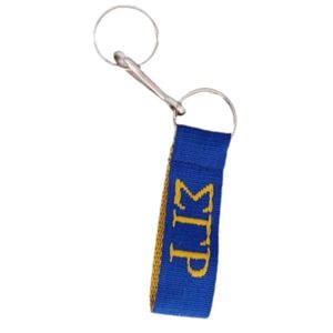 Lanière Porte-clés Bleu Royal avec Lettres Sigma Gamma Rho Or, Sangle de Cou pour Sororité Grecque, Porte-badge, Anneau Porte-clés, Accessoire de Campus - Product Image 5