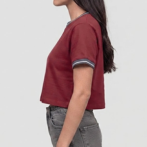 Camiseta de Mujer al por Mayor, Estilo Urbano, Verano, 100% Algodón, Cuello Redondo, Estampado Gráfico, Apliques Personalizables - Product Image 5