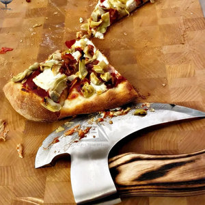 Couteau à pizza de haute qualité avec manche en bois et lame en acier inoxydable, fabriqué au Pakistan, prix de gros abordable - Product Image 6