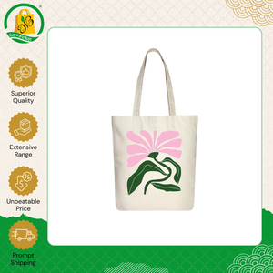 Bolsas de Compras de Lona de Algodón Reutilizables, Biodegradables y Orgánicas de Primera Calidad, Bolsa de Mano Moderna con Asa de Cinta de Material PC - Product Image 2