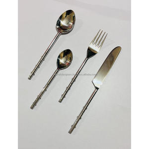 ชุดช้อนส้อมสไตล์ฝรั่งเศส เกรดอาหาร เป็นมิตรกับสิ่งแวดล้อม ทำจากทองแดงโบราณ สำหรับงานฉลองครบรอบ ใช้สำหรับบนโต๊ะอาหาร - Product Image 6