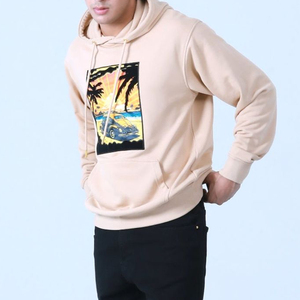 Sweat à capuche pour homme 100% coton molletonné, style streetwear décontracté, imprimé, respirant, pour l'hiver, couleur unie, sweat à capuche graphique - Product Image 4