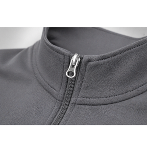Custom Men Quarter Zip Pullover Long Sleeve Performance Shirt OEM Athletic Gym Wear Supplier - Product Image 3