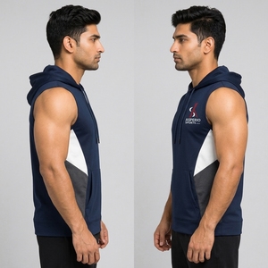 Sudadera con Capucha para Hombre, Talla Grande, Ropa Deportiva Transpirable, Ecológica, Personalizable OEM - Product Image 4