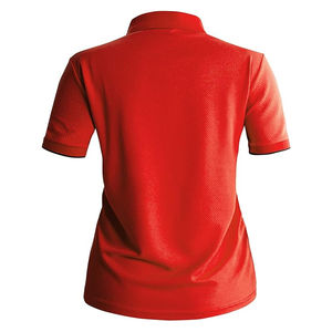Polo tricoté respirant pour femme avec logo personnalisé, manches courtes, motif uni, coupe confortable pour le golf et le style décontracté - Product Image 4