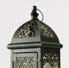 Venta al por Mayor de Faroles de Vela Marroquíes Portátiles con Acabado Negro Mate, Faroles de Vela para Decoración del Hogar y Exteriores, Hechos a Mano - Product Image 2