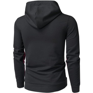 Survêtement de sport pour homme, respirant, à capuche, pour l'hiver, pour la salle de sport, la course à pied, léger, 100% coton - Product Image 3