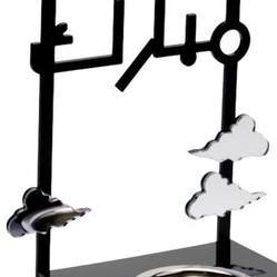 Encensoir en métal Ramadan Kareem, design moderne noir avec calligraphie, support pour Bakhoor avec socle et coupelle en métal, vente en gros - Product Image 6