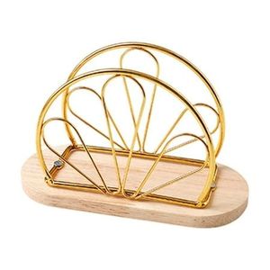 MEHSAM EXPORTS Luxury Gold Handmade Waterproof 100% Eco-Friendly Portable Hanging Metal Tissue Holder for Dining <b>Table</b> - Product Image 1