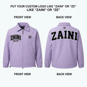 Veste softshell en polyester premium 300 GSM, couleur lilas, fermeture éclair intégrale, résistante au vent, logo brodé personnalisé - Product Image 1