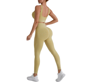 Wholesale Custom Logo Women’s Yoga Set Breathable High Quality Seamless Fitness Activewear - Product Image 1