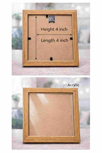 Natural Wood <b>Photo</b> <b>Frame</b> Set of <b>4</b> Wooden Picture <b>Frames</b> for Home Decor Handmade for Family <b>Photos</b> Wall Mount Decoration - Product Image 3