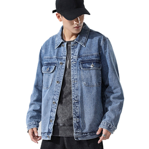 Chaquetas de mezclilla para hombre con diseño elegante y logotipo personalizado para venta en línea, ropa de moda, chaqueta de invierno con logotipo personalizado y estilo elegante. - Product Image 1