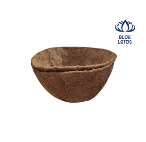 Pot de fleurs en fibre de coco Blue Lotus, écologique, biodégradable, jardinière de jardin, non enduit, design circulaire - Product Image 1