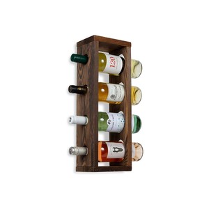 Porte-vin vertical en bois de Sheesham pour 5 bouteilles, couleur noyer brun, vente en gros Inde - Product Image 1