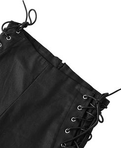 Women's Faux Leather Paperbag Waist Shorts Premium PU Leather Trendy Fashion Shorts Manufacturer - Product Image 4