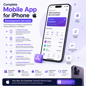 บริการพัฒนาแอปพลิเคชัน iOS ระดับมืออาชีพเพื่อเปลี่ยนไอเดียธุรกิจของคุณให้กลายเป็นผลิตภัณฑ์ดิจิทัลที่เต็มไปด้วยฟีเจอร์ - Product Image 6