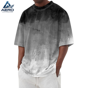 High Quality <b>Men</b> Acid <b>Wash</b> T-Shirts Factory Direct Supply OEM ODM Custom Made Short Sleeve Shirts Casual And Formal Clothing - Product Image 1
