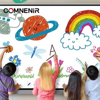 Pizarra Interactiva Táctil 4K de 55 Pulgadas Económica para Educación Escolar, Reuniones y Conferencias con Función Táctil de 20 Puntos