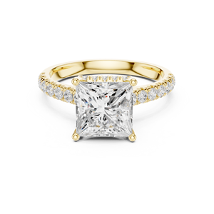 Ensemble de bagues de mariage classiques Aries Jewel, or massif 14 carats, diamant de 2,5 carats taille princesse, diamant cultivé en laboratoire IGI, cadeau d'anniversaire - Product Image 1