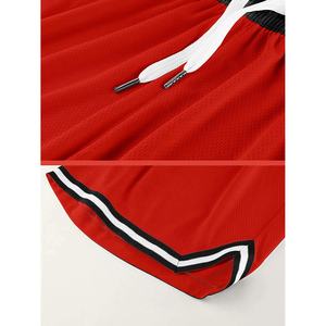 Short d'été brodé personnalisé pour hommes Short athlétique en maille de course à pied 100% polyester Short ample d'entraînement au basket-ball à séchage rapide - Product Image 6