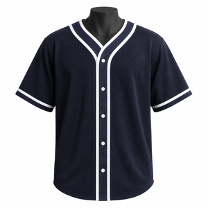 Camiseta de Béisbol Sublimada Personalizada 100% Poliéster de Secado Rápido y Transpirable con Logotipo Personalizado, Uniforme de Equipo Unisex para Adultos OEM/ODM - Product Image 1