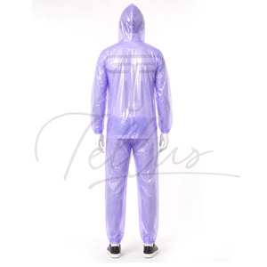 Traje Impermeable y Cortavientos para Hombre, 2 Piezas, Chaqueta y Pantalones de PVC/Poliéster Resistentes para Trabajo al Aire Libre - Product Image 2