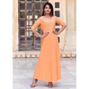 Vestido de Noche Hecho a Mano con Cuello Redondo y Corte en A, Talla XS Exclusiva, Cintura Natural, Elegante y con Detalles Artesanales - Product Image 5