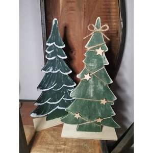 Décoration de table de Noël en bois et MDF pour une ambiance festive - Product Image 5