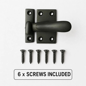 SHUBHAM Traditional Brass Casement <b>Window</b> Fastener Sash Lock <b>Window</b> <b>Latch</b> Screw Mount Hardware for Bedroom Door - Product Image 2