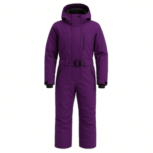Combinaison de ski d'hiver personnalisée avec logo, nouvelle collection, pour femmes, taille plus, veste de snowboard imprimée respirante, ensemble pantalon de snowboard coupe-vent - Product Image 4