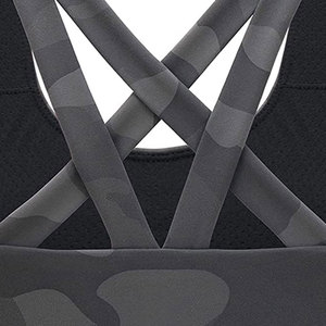 เสื้อชั้นในกีฬาโยคะแบบไขว้หลัง ซัพพอร์ตสูง สำหรับผู้หญิงไซส์ใหญ่ พร้อมโลโก้ด้านหน้า ระบายอากาศได้ดี เหมาะสำหรับออกกำลังกาย - Product Image 5